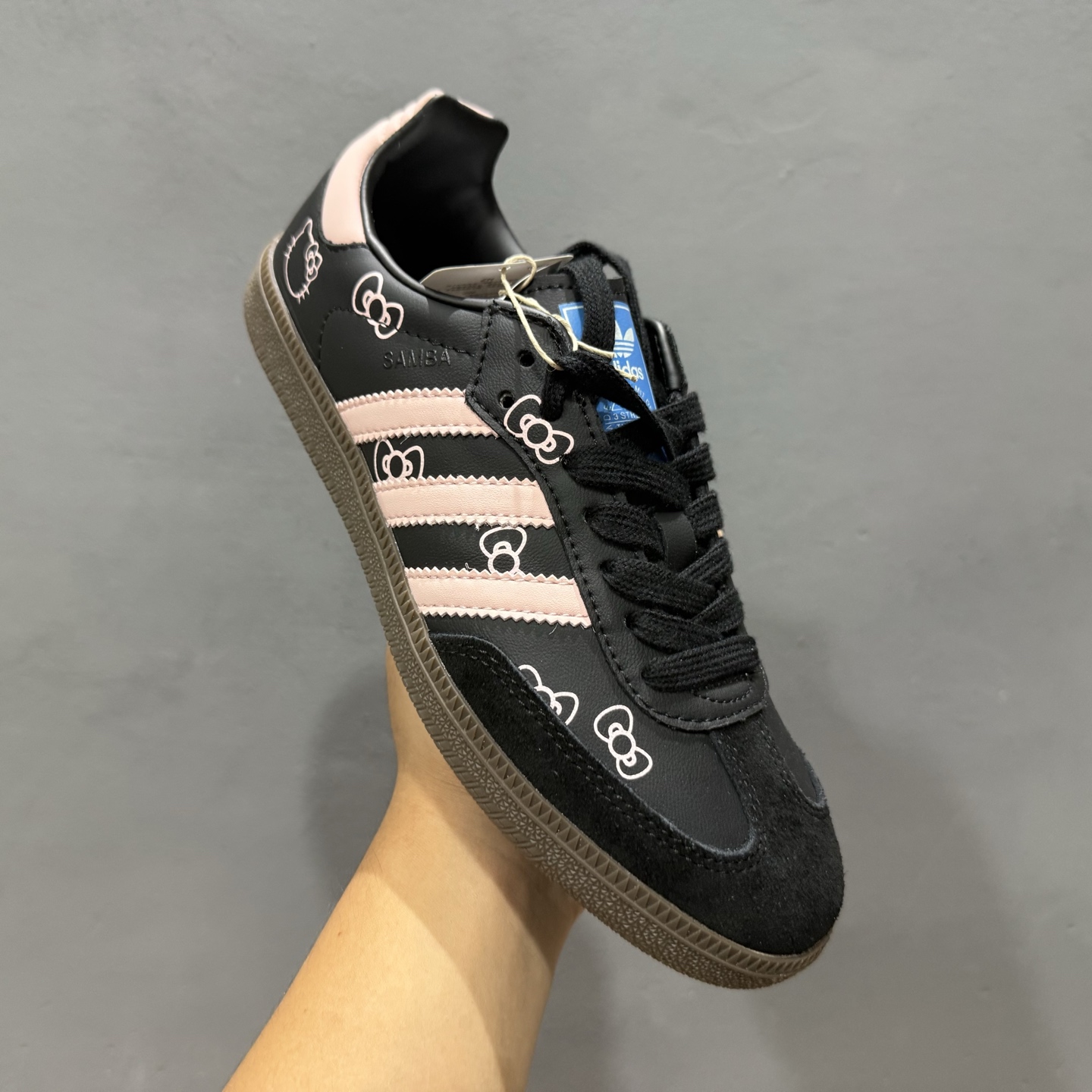 adidas originals SAMBA OG 气泡水母 可可小猫 黑粉 B75807