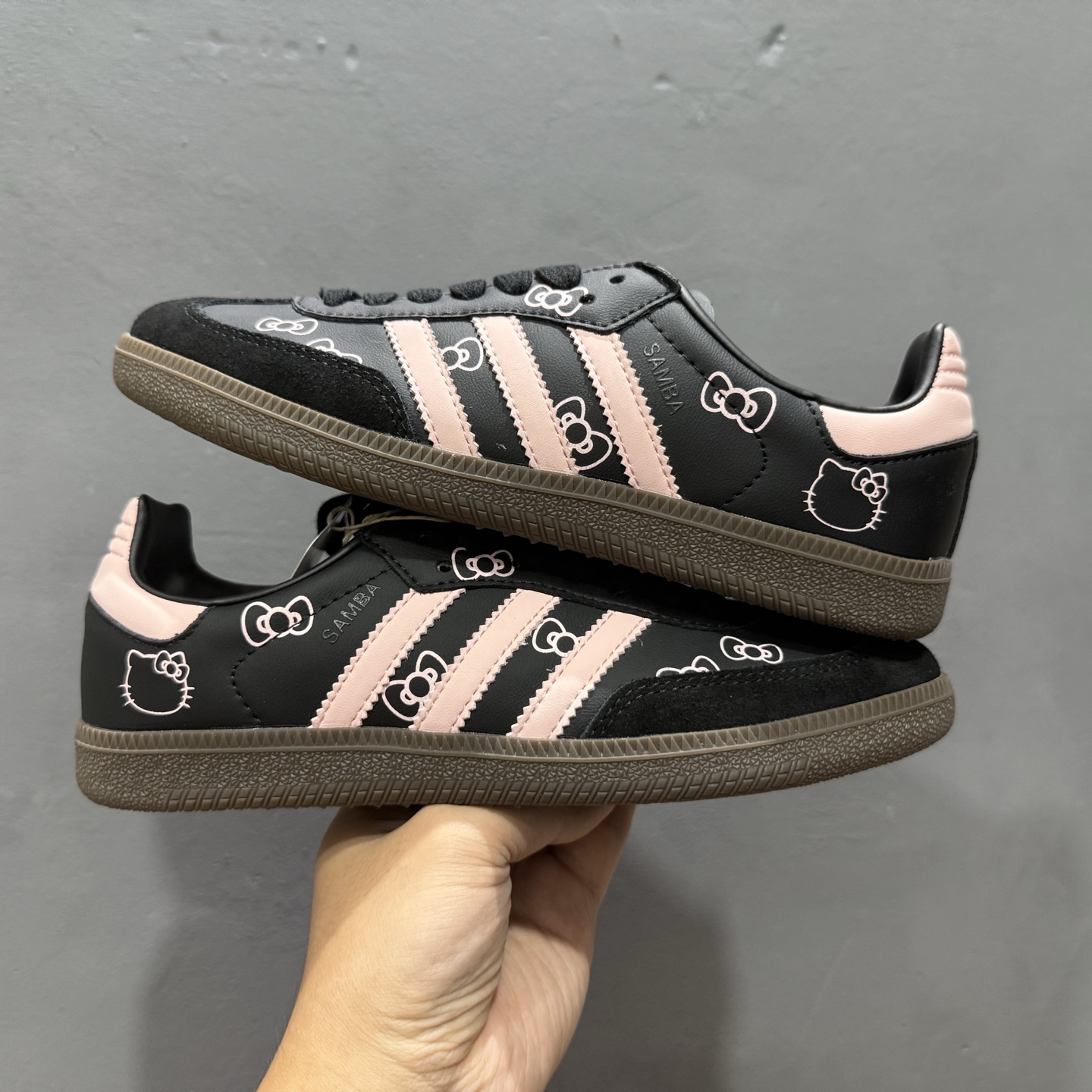 adidas originals SAMBA OG 气泡水母 可可小猫 黑粉 B75807