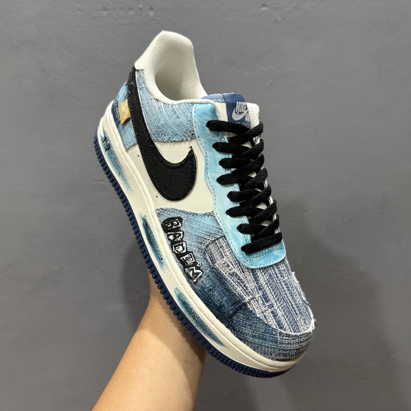 Nike Air Force 1'07 Low ”Danning Illusion” 手绘涂鸦 丹宁幻彩 空军一号低帮休闲板鞋 FB0607-770