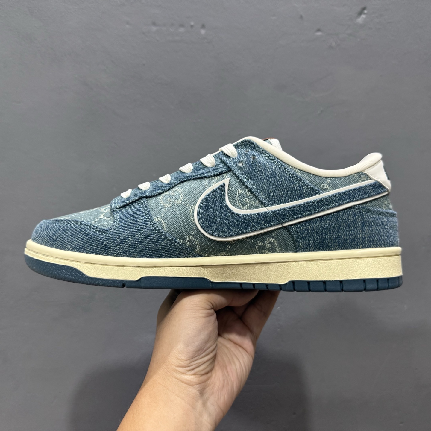 Nike SB Dunk Low 古驰联名 青蓝牛仔 周年高端定制 低帮休闲板鞋 SC0601-454