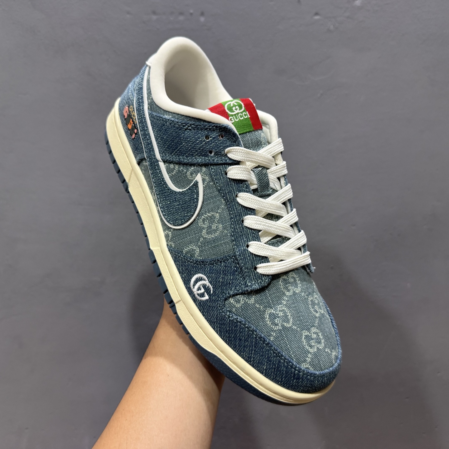 Nike SB Dunk Low 古驰联名 青蓝牛仔 周年高端定制 低帮休闲板鞋 SC0601-454