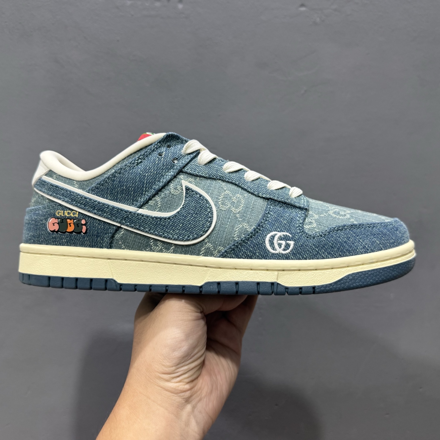 Nike SB Dunk Low 古驰联名 青蓝牛仔 周年高端定制 低帮休闲板鞋 SC0601-454