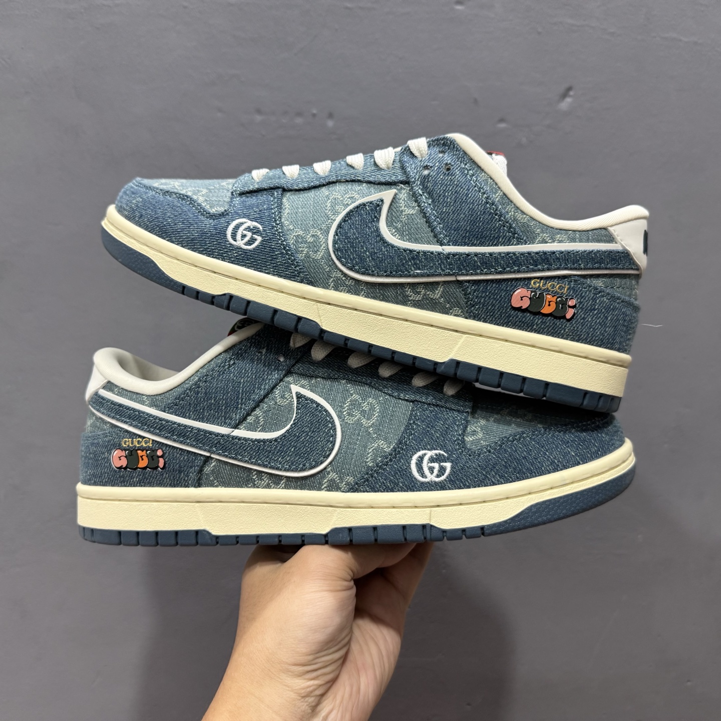 Nike SB Dunk Low 古驰联名 青蓝牛仔 周年高端定制 低帮休闲板鞋 SC0601-454