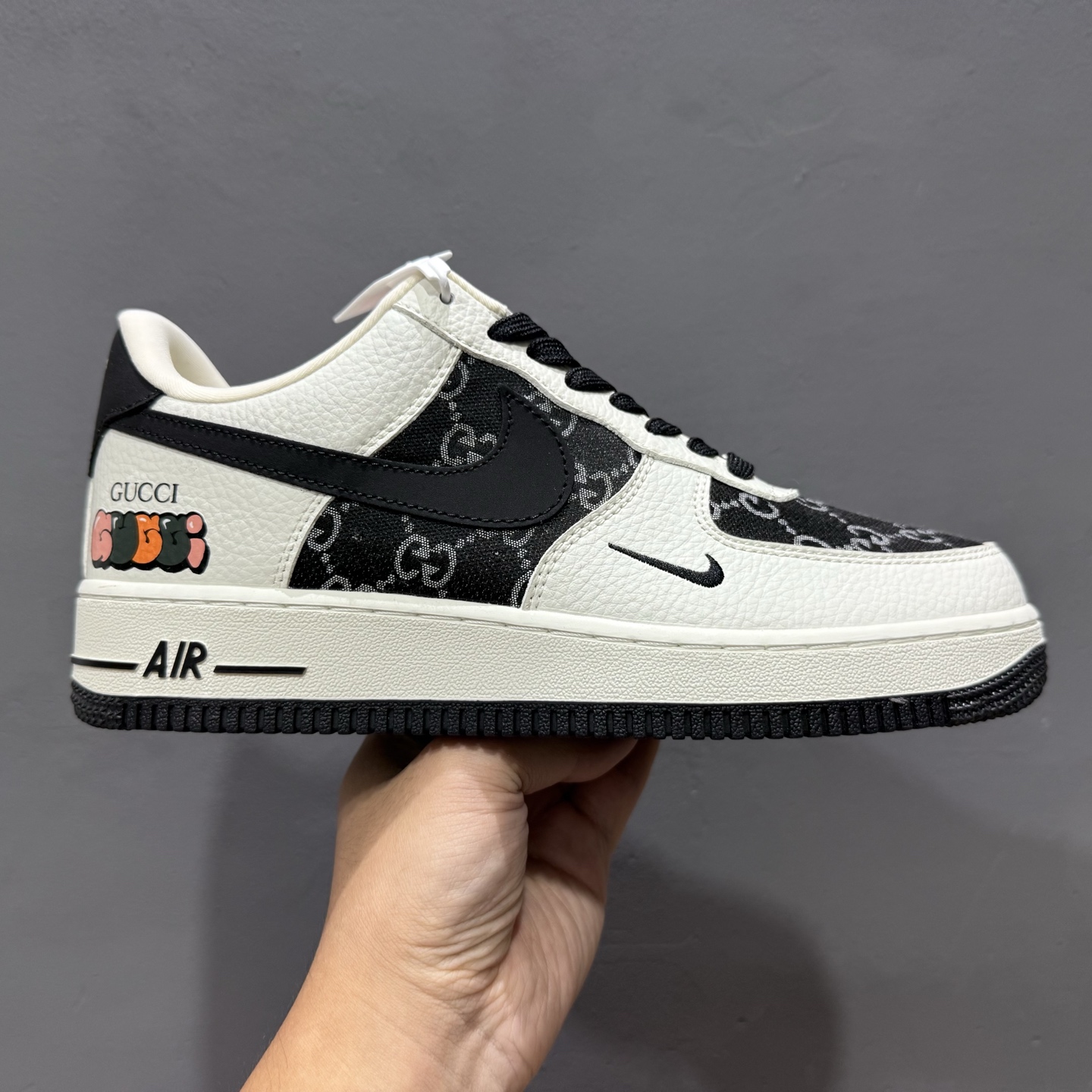 Gucci x NIke Air Force 1 白黑织布 SC0601-571