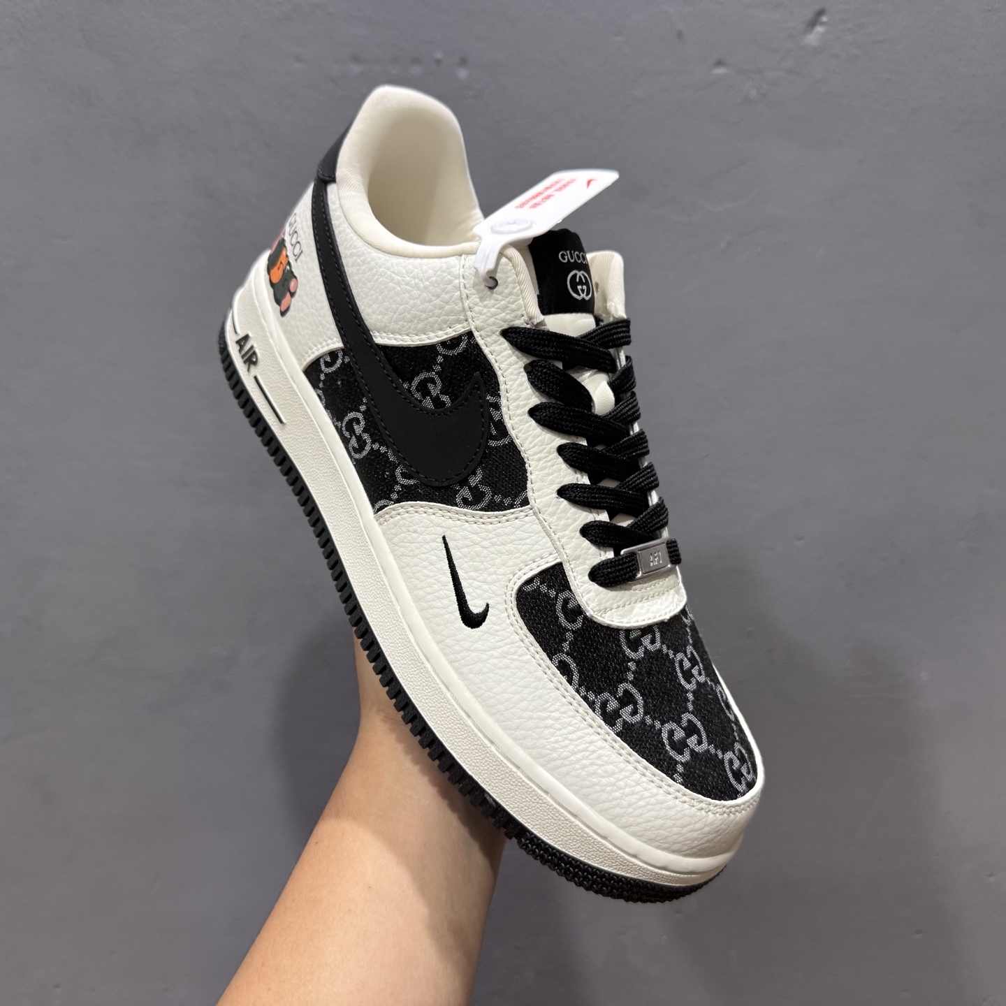 Gucci x NIke Air Force 1 白黑织布 SC0601-571