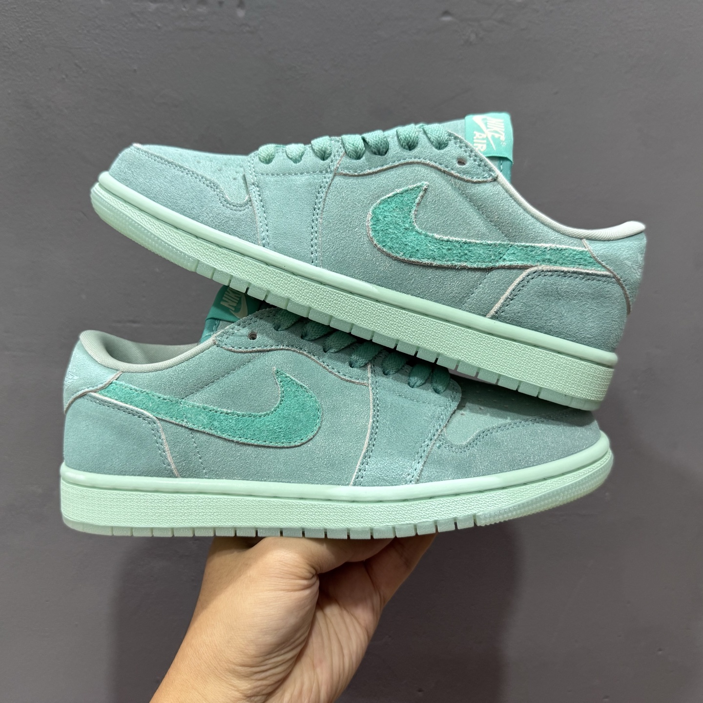 新款出货 纯原 乔丹 Air Jordan 1 Retro Low OG”Washed Teal“ AJ1 乔1冰感薄荷 低帮文化休闲板鞋 HQ8111-300