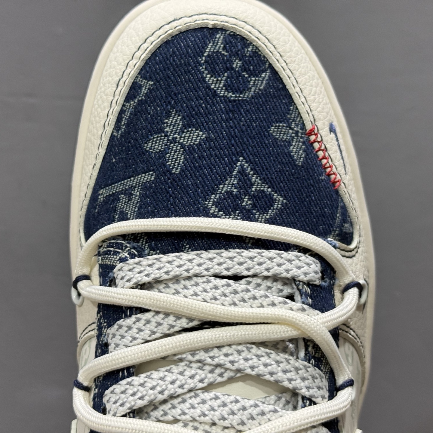 Nike SB Dunk Low LV联名 蓝暗花抽绳 周年高端定制 低帮休闲板鞋 YX5066-376
