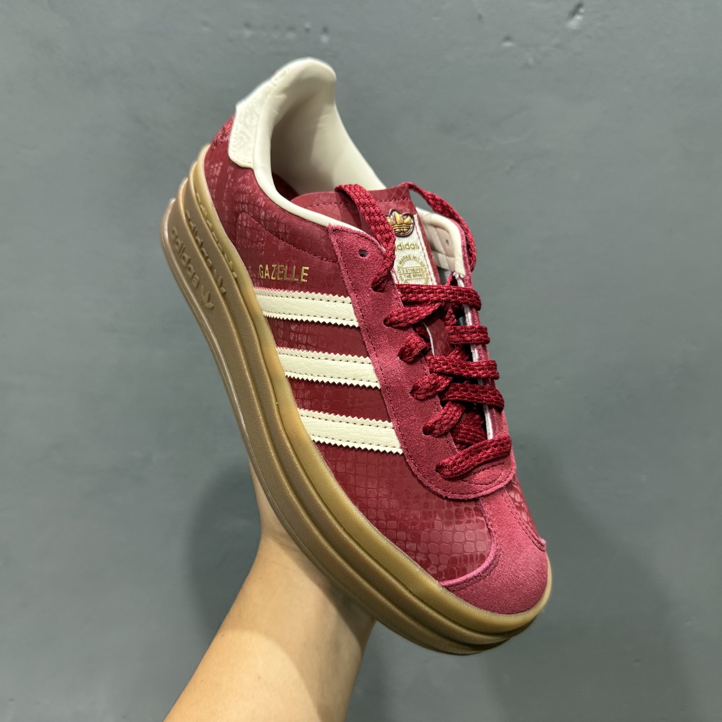 Adidas originals GAZELLE BOLD CNY 蛇年限定 高热新品 ”year ofsnake” 时尚百搭 JQ5977