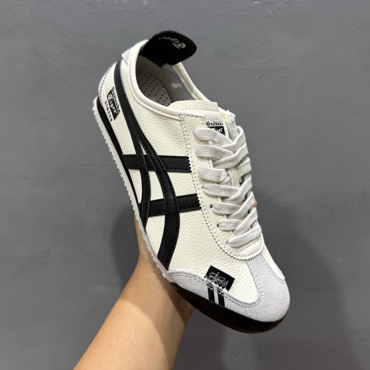 Onitsuka Tiger鬼塚虎 MEXICO 66 ‘DIY’定制球鞋系列 防滑耐磨透气轻便 低帮休闲鞋 DL408-135