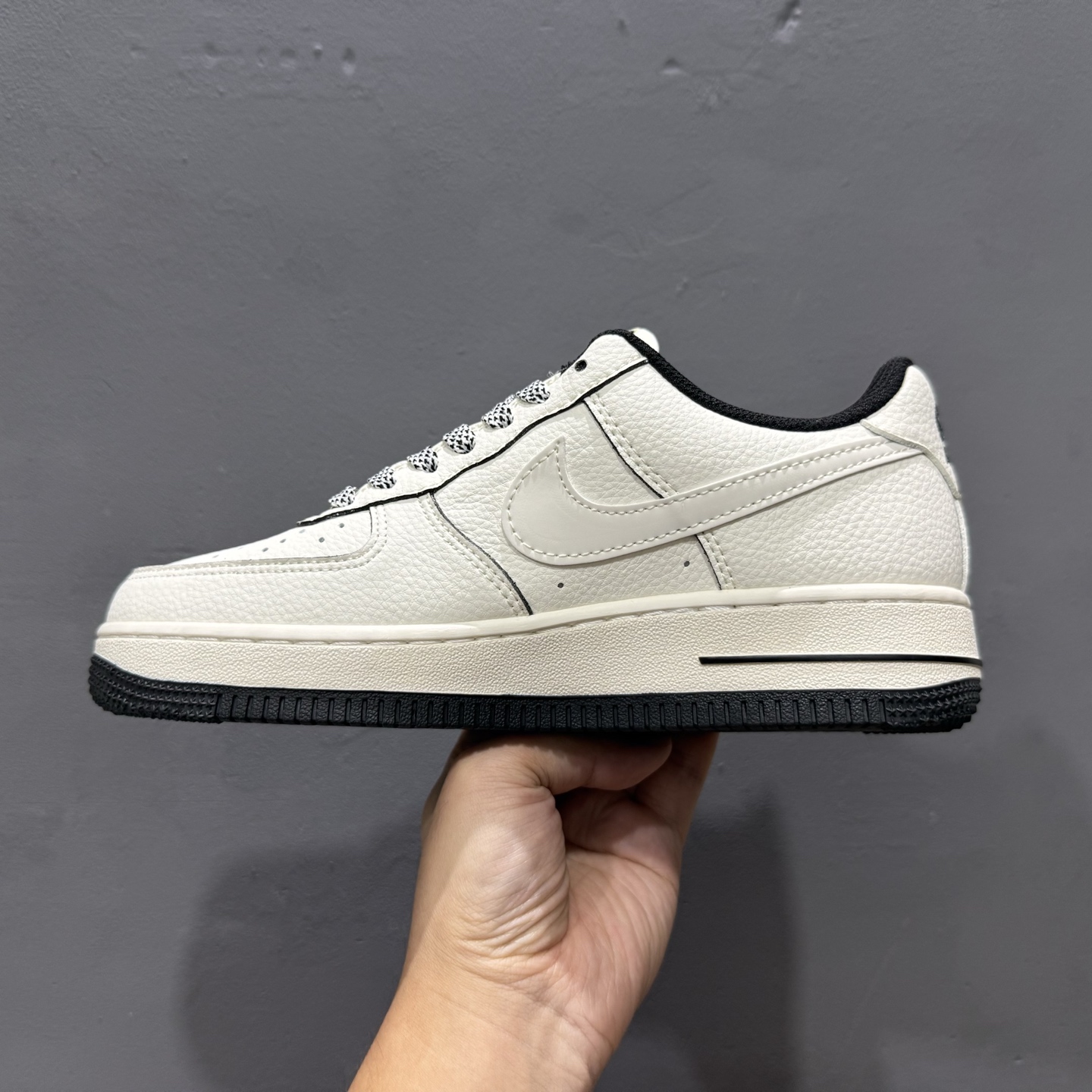 Nike Air Force 1'07 Low 北面联名 米黑网格 空军一号低帮休闲板鞋 JP8028-007