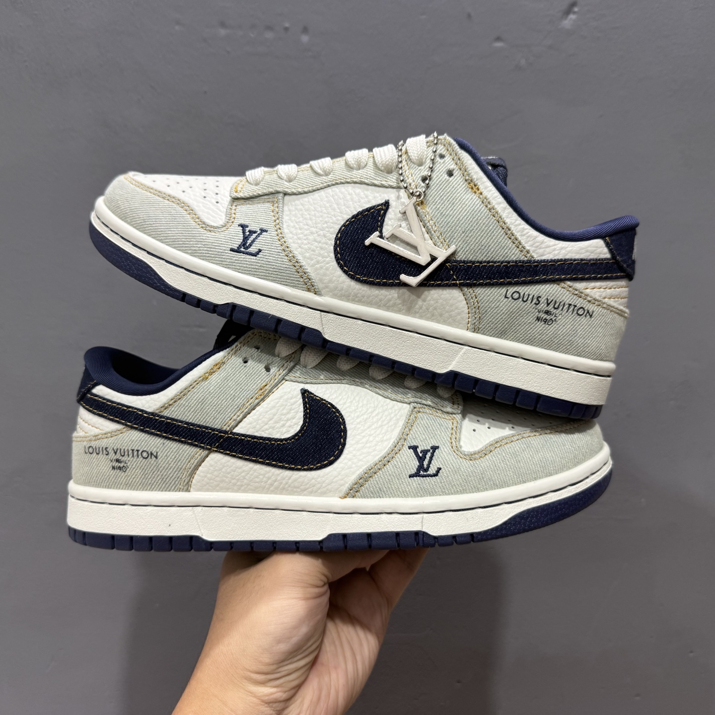 Nike SB Dunk Low LV联名 青蓝牛仔 低帮休闲板鞋 SC0601-450