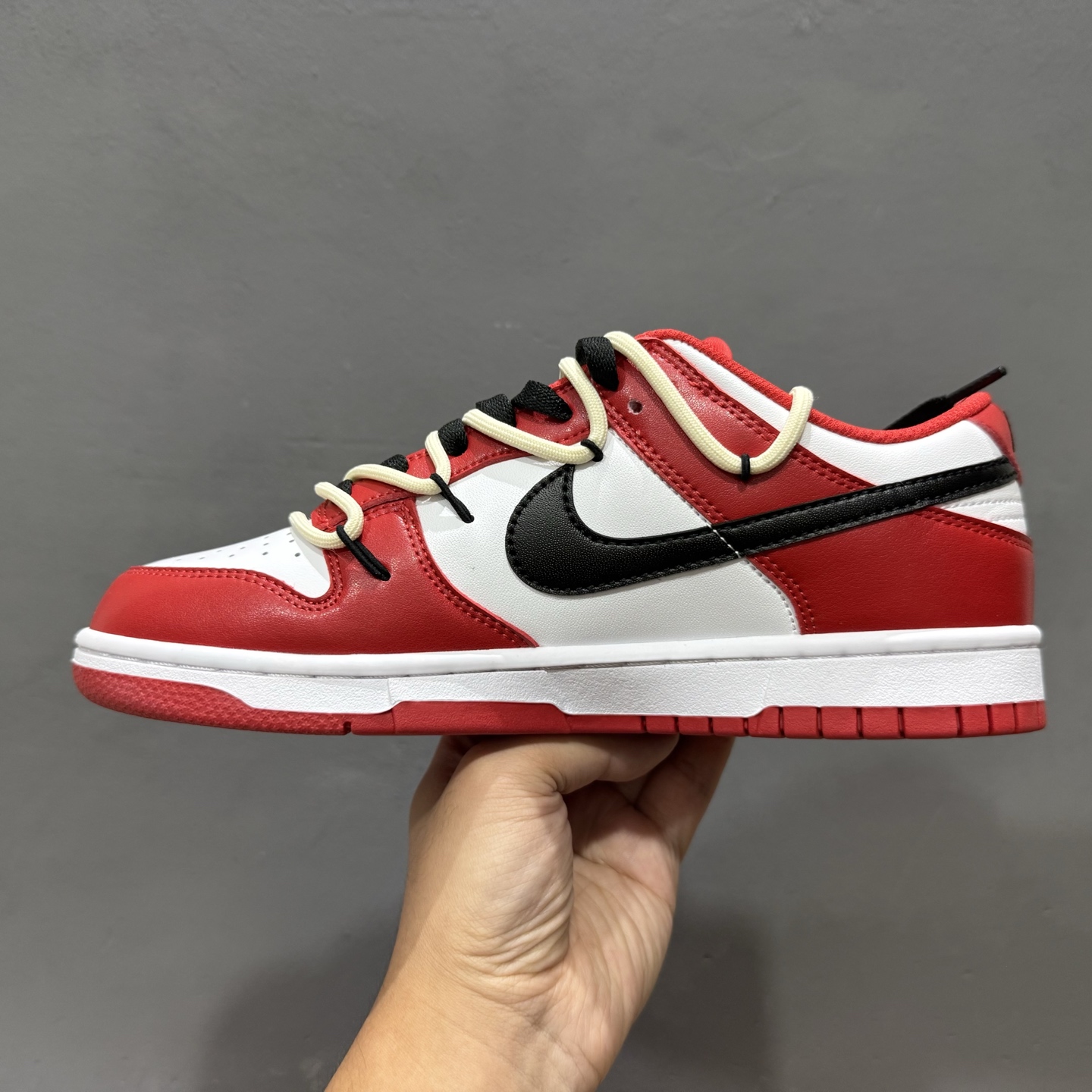 定制球鞋 Nike Dunk 闪电警戒 米黑红 DD1391-602