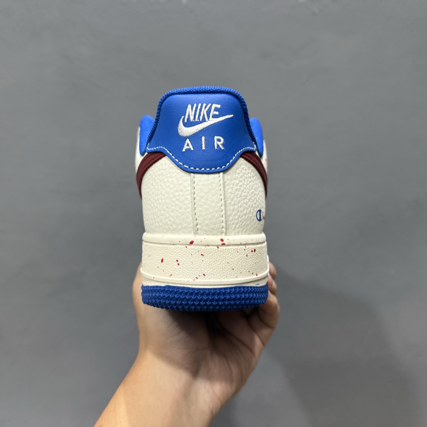Champion x Nike Air Force 1 米蓝红 QW5606-266