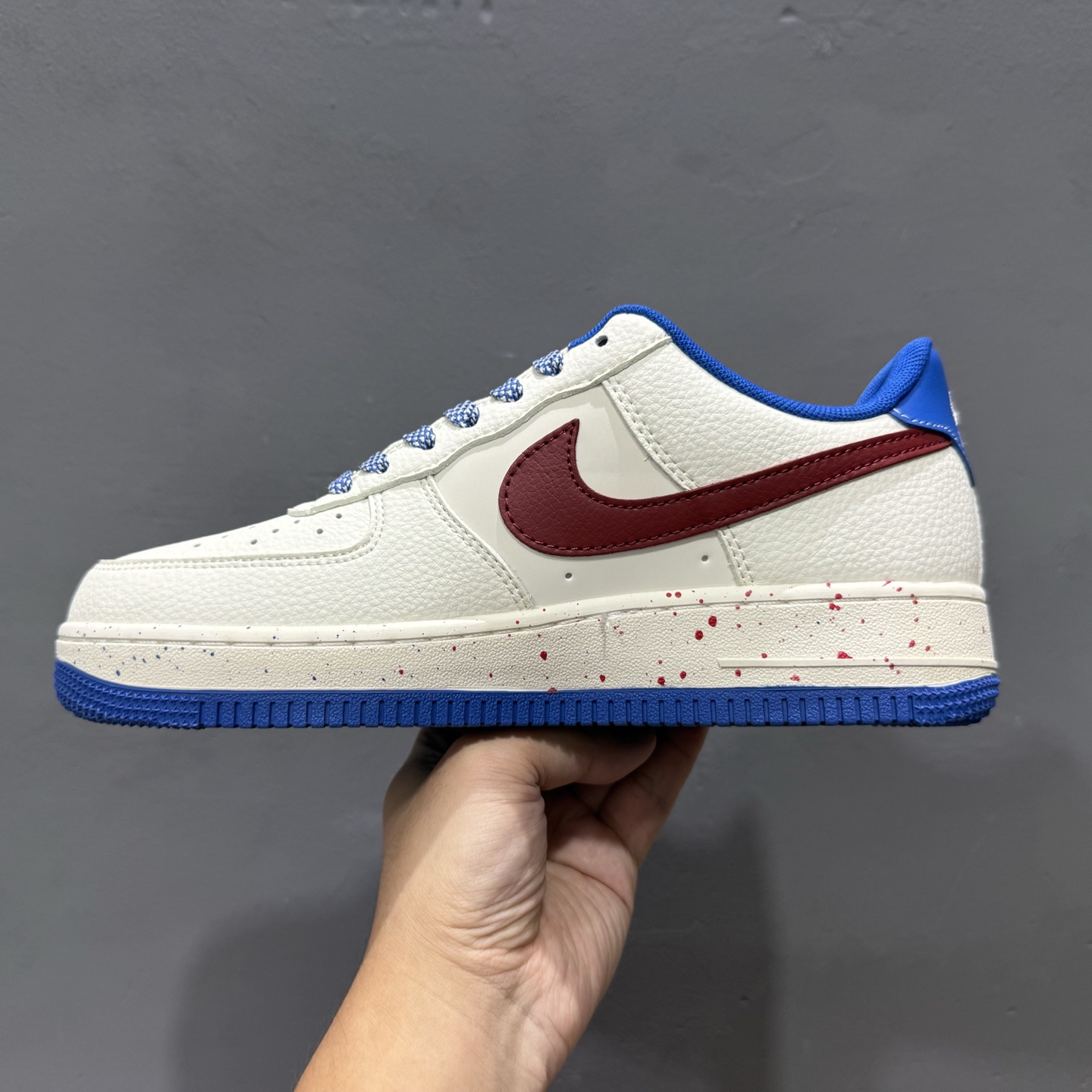 Champion x Nike Air Force 1 米蓝红 QW5606-266