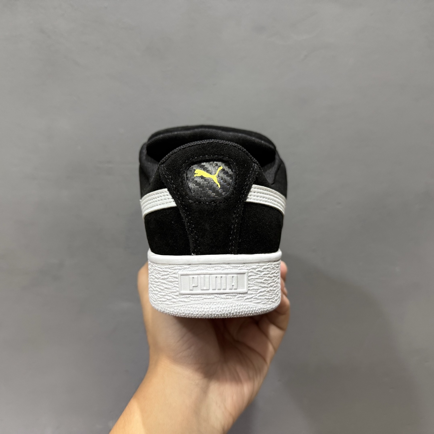 160 PUMA彪马 Suede XL 圆头面包鞋 黑黄白 308220-01