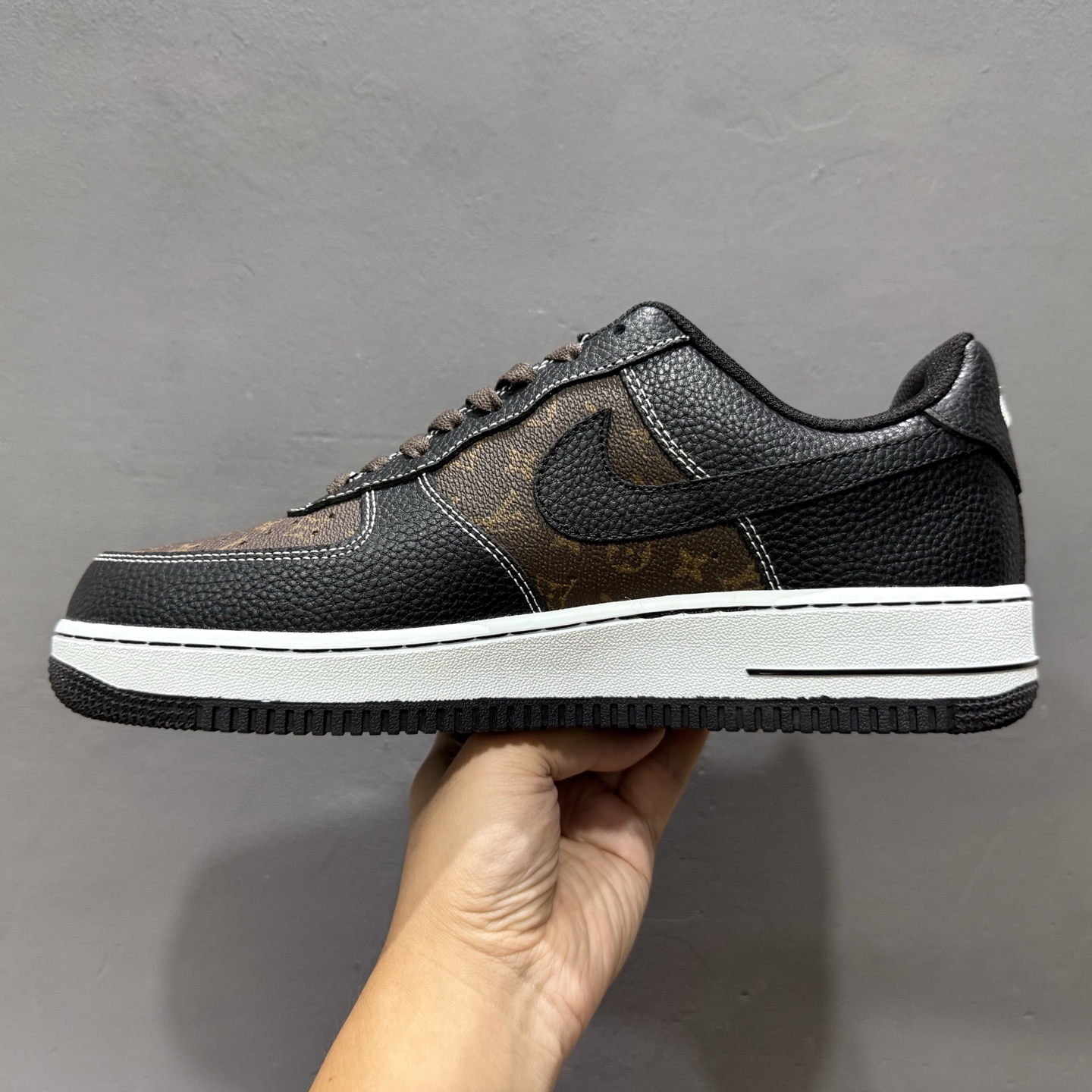 Nike Air Force 1'07 Low LV联名 经典黑棕 空军一号低帮休闲板鞋 CZ3986-002