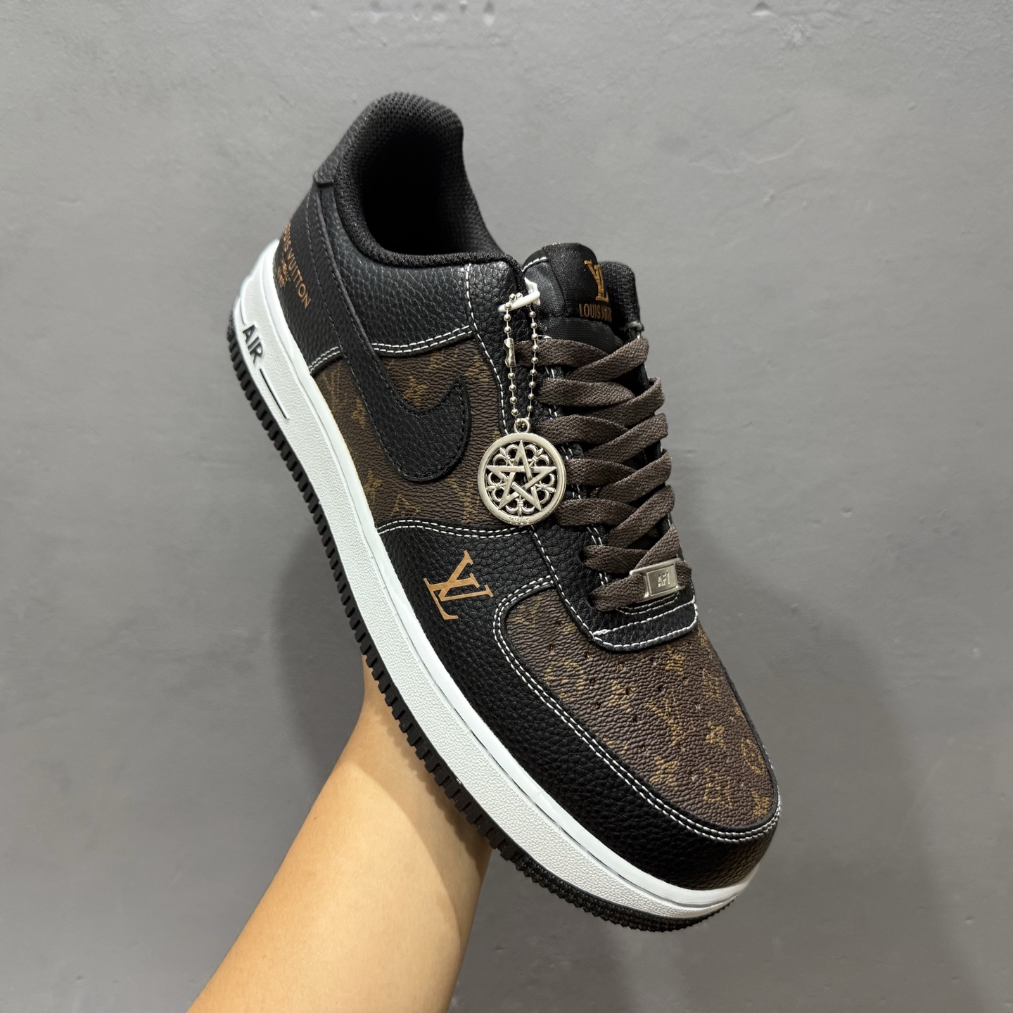 Nike Air Force 1'07 Low LV联名 经典黑棕 空军一号低帮休闲板鞋 CZ3986-002