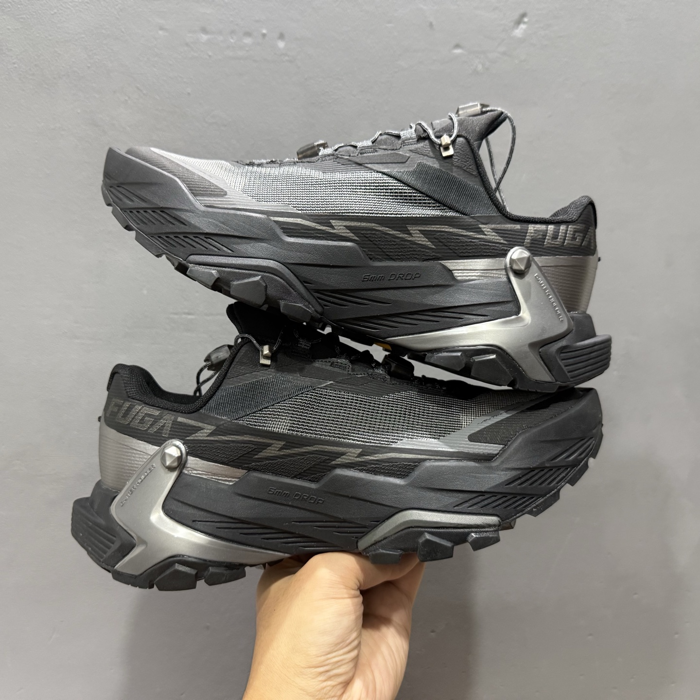 Top纯原 KAILAS FUGA DU BOA 凯乐石 大坡王越野机能跑鞋 KS2413207 黑白