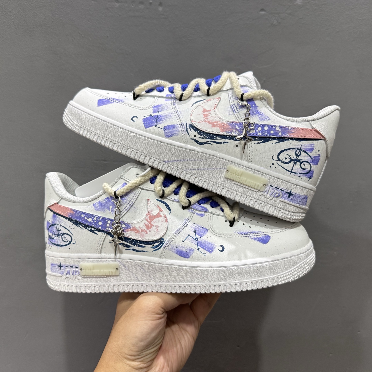 Nike Air Force 1'07 Low ”Cancer” 手绘涂鸦十二星座系列 巨蟹座 空军一号低帮休闲板鞋 622-722