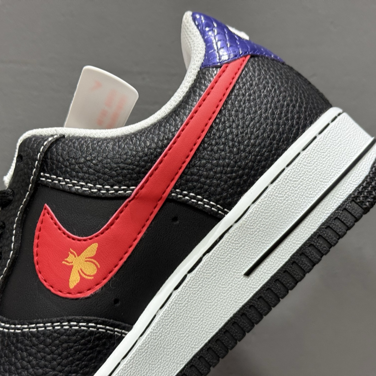 Nike Air Force 1'07 Low 古驰联名 黑红勾 空军一号低帮休闲板鞋 AH8462-001