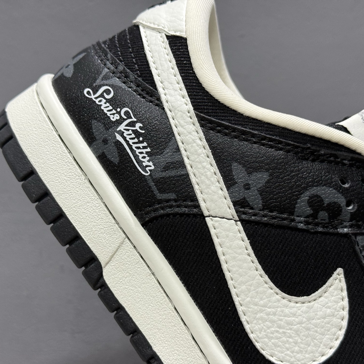Nike SB Dunk Low LV联名 暗夜幽白 周年高端定制 低帮休闲板鞋 SC0601-458
