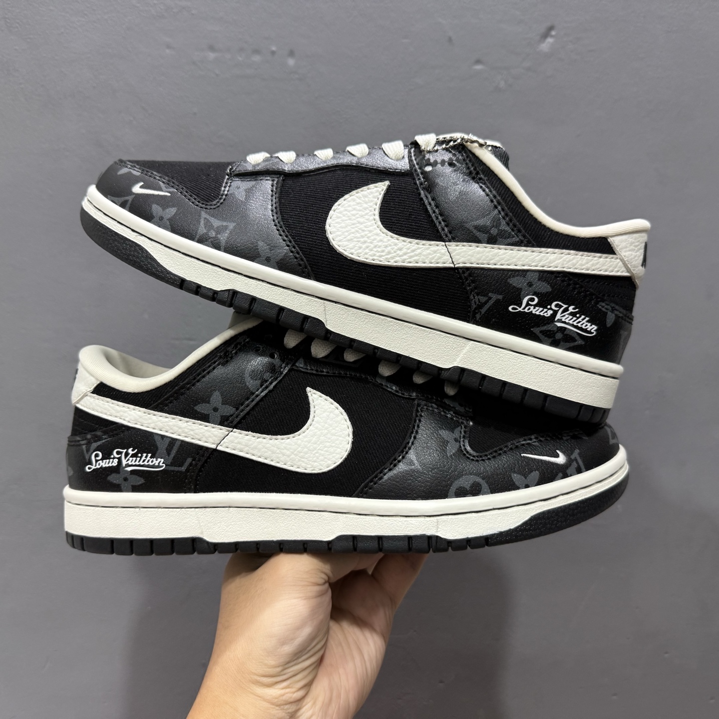 Nike SB Dunk Low LV联名 暗夜幽白 周年高端定制 低帮休闲板鞋 SC0601-458