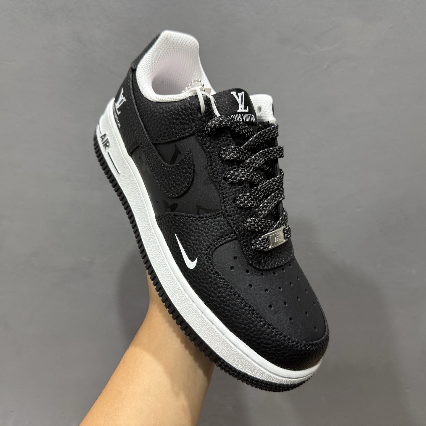 Nike Air Force 1'07 Low LV联名 武士黑荔纹 空军一号低帮休闲板鞋 CZ3986-003