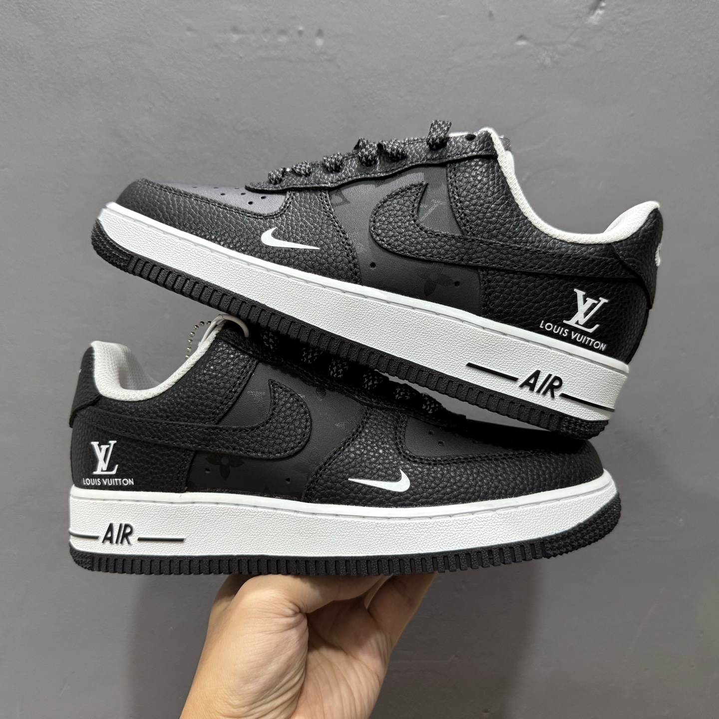 Nike Air Force 1'07 Low LV联名 武士黑荔纹 空军一号低帮休闲板鞋 CZ3986-003