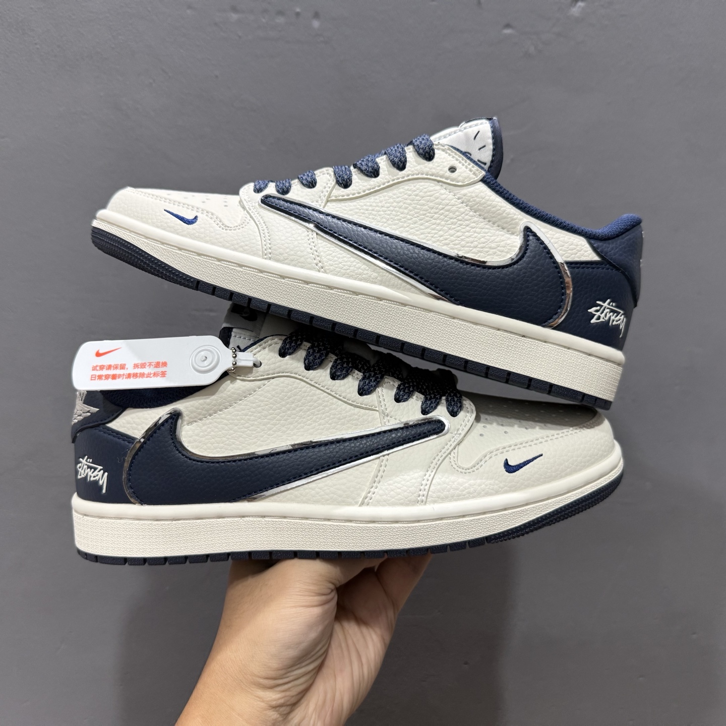Stussy x Air Jordan 1 Low 海军蓝 ST5696-265