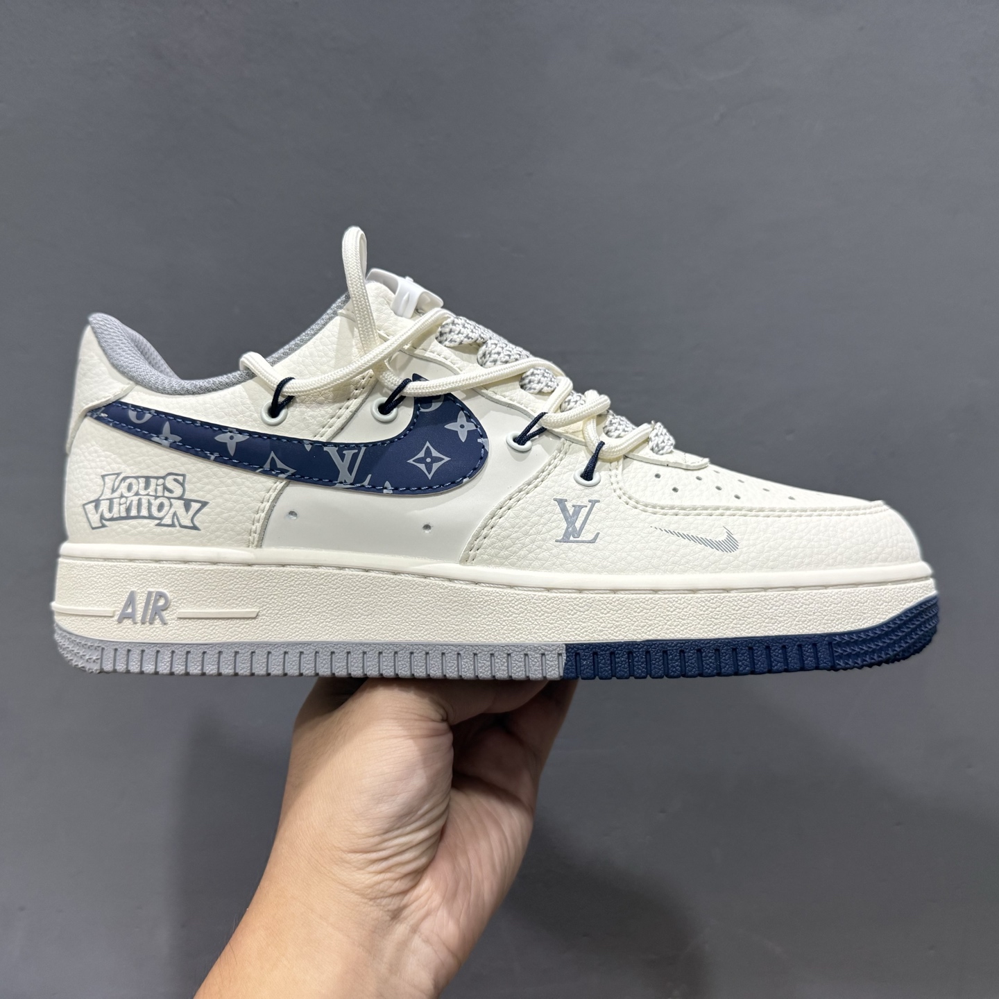￥260 Nike Air Force 1'07 Low LV联名 花蓝勾抽绳 空军一号低帮休闲板鞋 DM6868-064