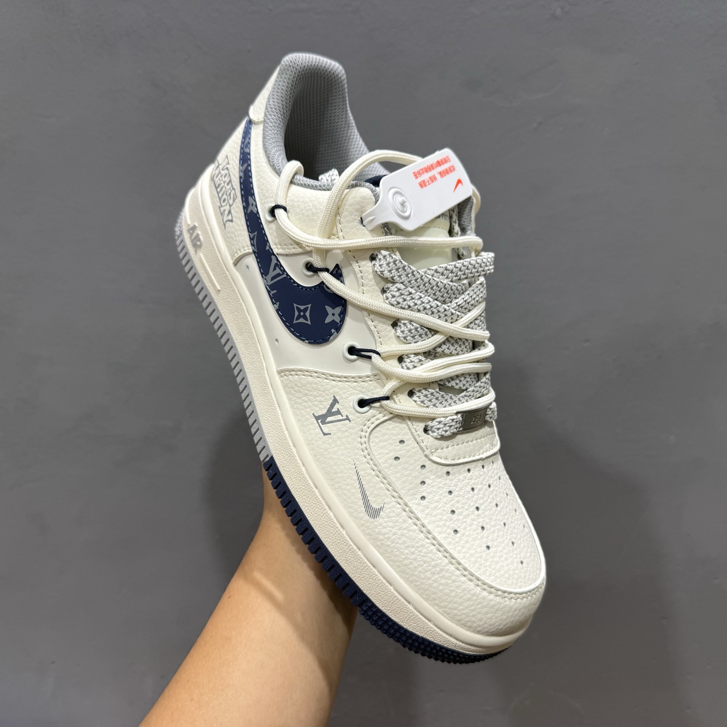 ￥260 Nike Air Force 1'07 Low LV联名 花蓝勾抽绳 空军一号低帮休闲板鞋 DM6868-064