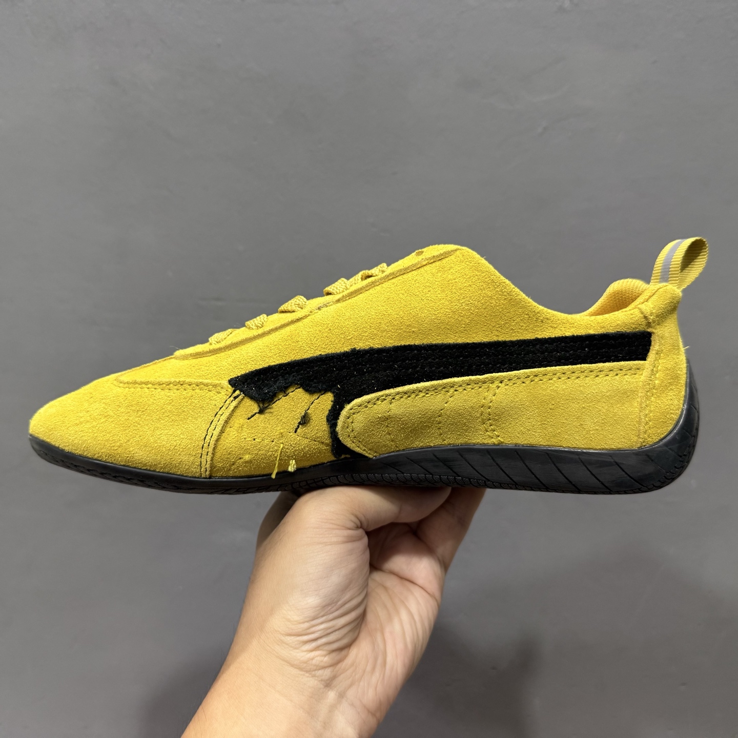200 PUMA 彪马 x Balenciaga巴黎世家 Speedcat Suede 系列 薄底鞋 圆头做旧磨损 低帮 生活休闲鞋