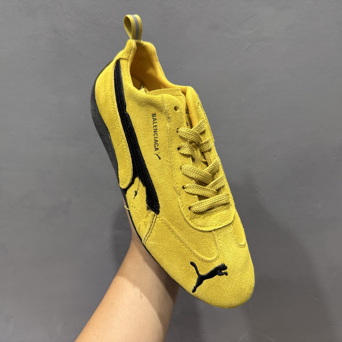 200 PUMA 彪马 x Balenciaga巴黎世家 Speedcat Suede 系列 薄底鞋 圆头做旧磨损 低帮 生活休闲鞋