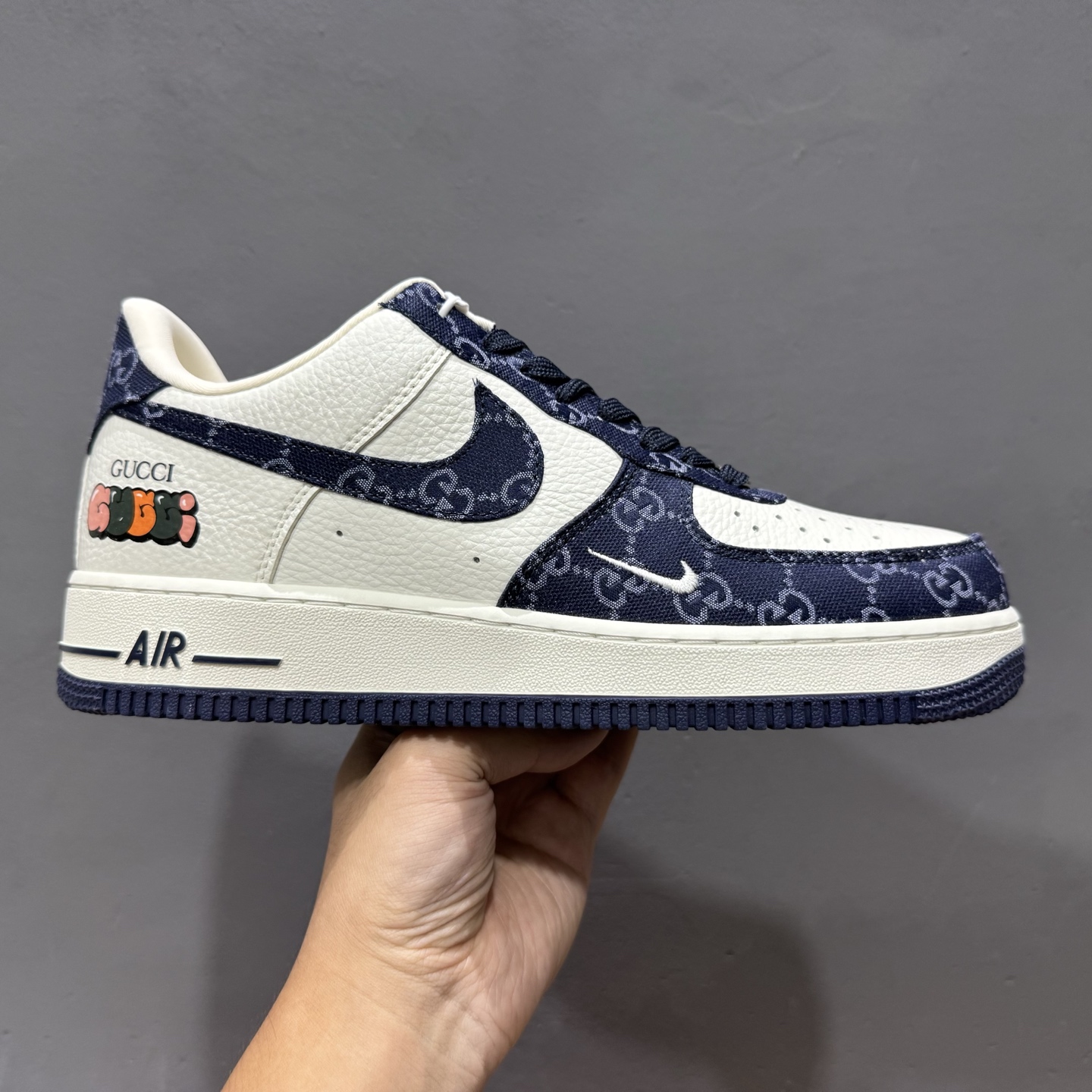 ￥260 Nike Air Force 1'07 Low 古驰联名 藏蓝牛仔 空军一号低帮休闲板鞋 SC0601-569