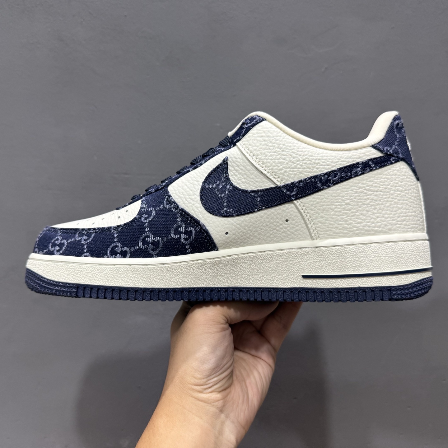 ￥260 Nike Air Force 1'07 Low 古驰联名 藏蓝牛仔 空军一号低帮休闲板鞋 SC0601-569