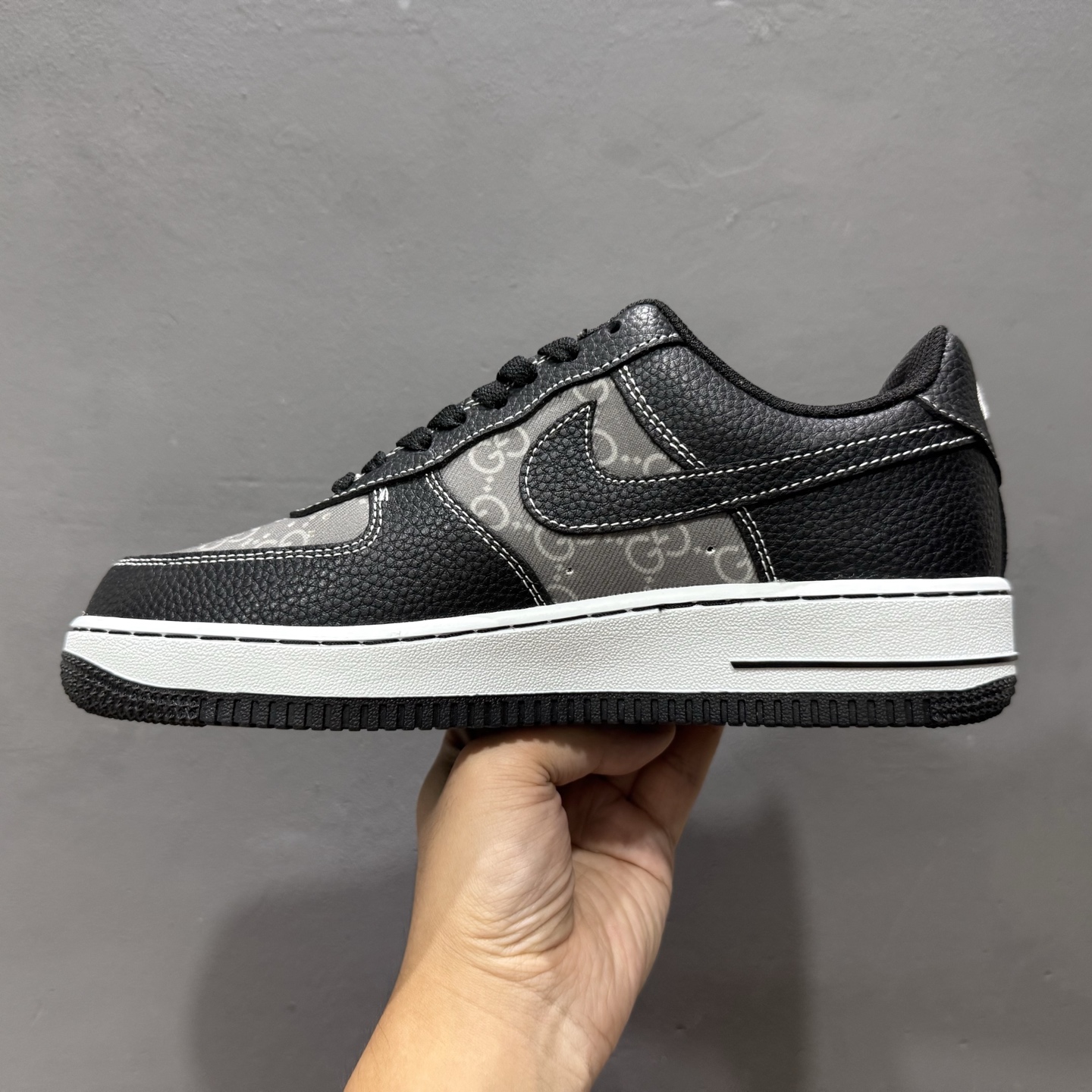 Nike Air Force 1'07 Low 古驰联名 荔纹印花 空军一号低帮休闲板鞋 AH8462-002