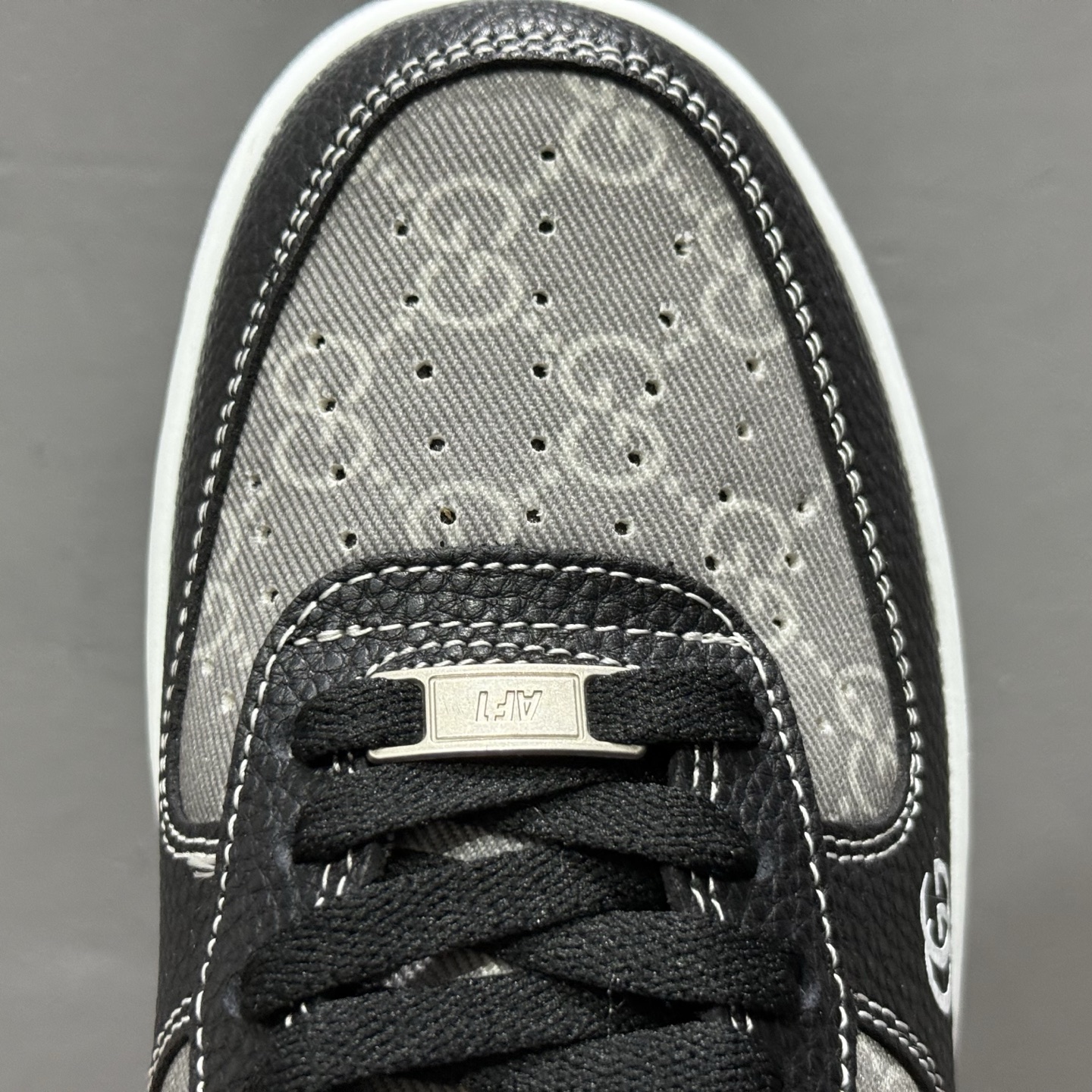 Nike Air Force 1'07 Low 古驰联名 荔纹印花 空军一号低帮休闲板鞋 AH8462-002