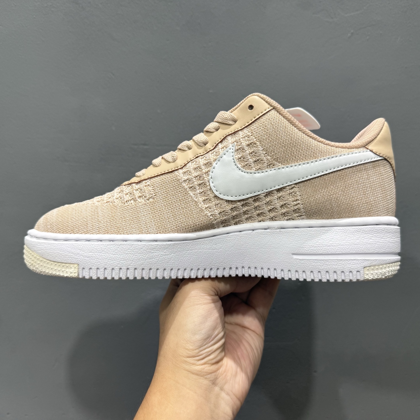 Nike Air Force 1'07 Low 飞织卡其色 空军一号低帮休闲板鞋 CI0051-299