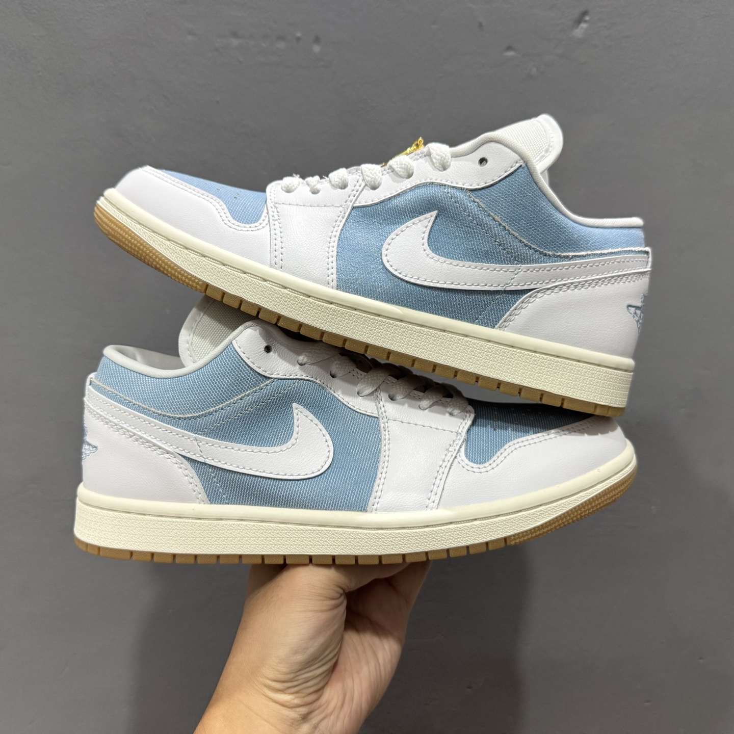 G版纯原 Air Jordan 1 Low Denim ”Worn Blue” 丹宁牛仔 低帮复古文化篮球鞋 HQ2004-400