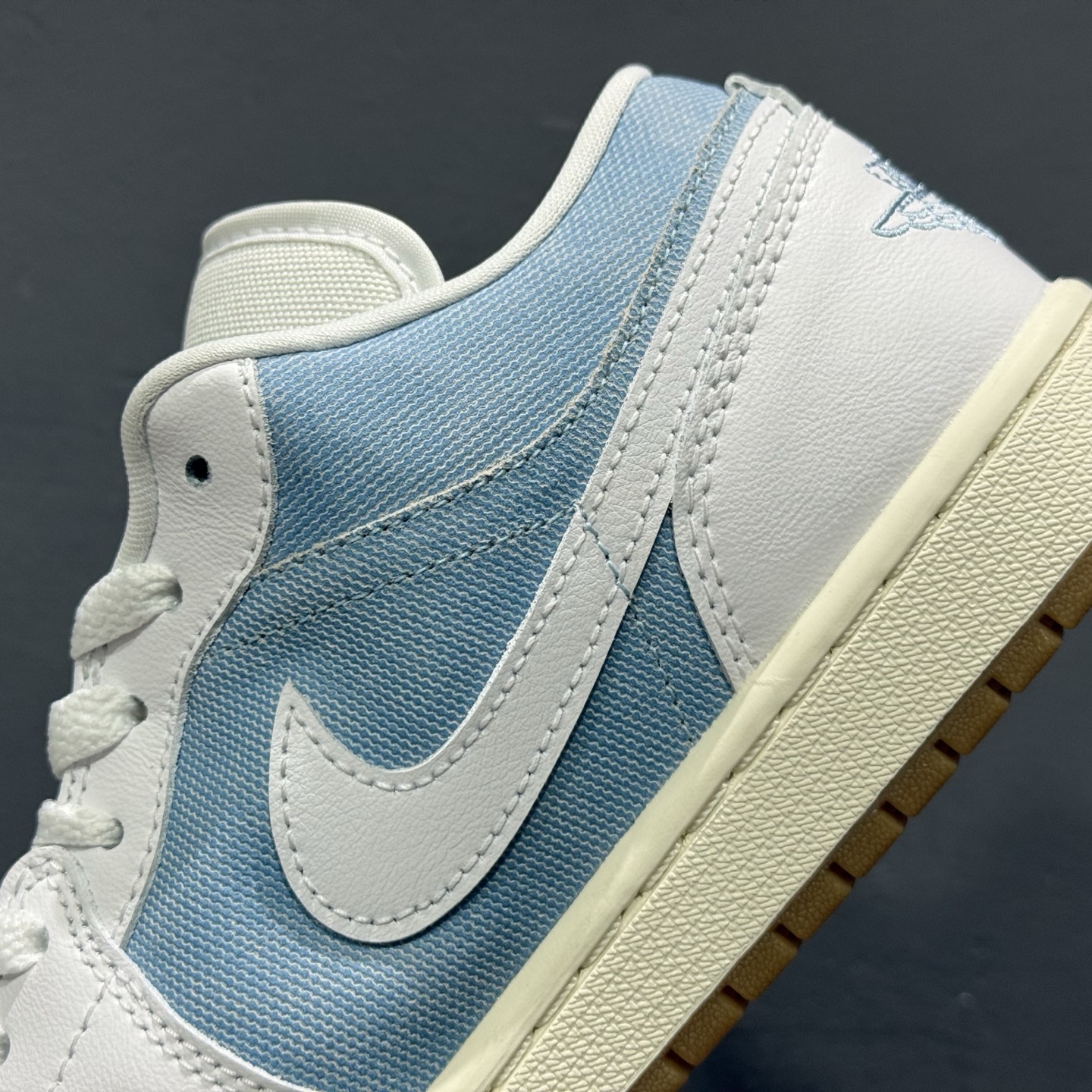 G版纯原 Air Jordan 1 Low Denim ”Worn Blue” 丹宁牛仔 低帮复古文化篮球鞋 HQ2004-400