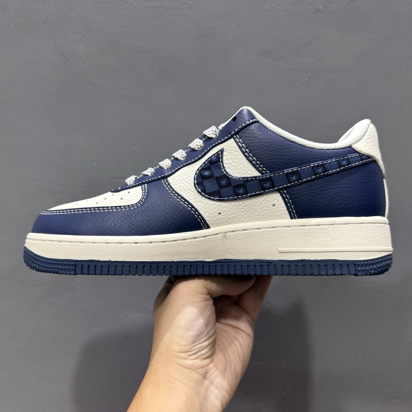 Nike Air Force 1'07 Low LV联名 海军蓝腰果花 空军一号低帮休闲板鞋 JP8028-009