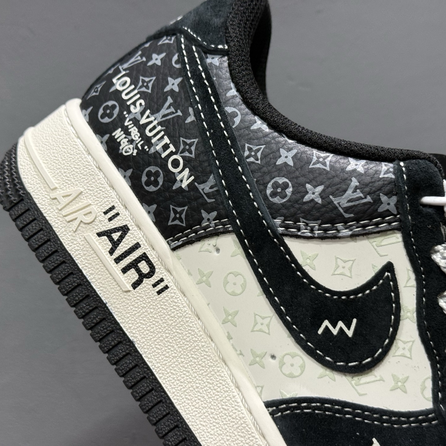 独家实拍Nike Air Force 1‘07 Low LV联名 缝织标印花 空军一号低帮休闲板鞋 CX5050-Y10
