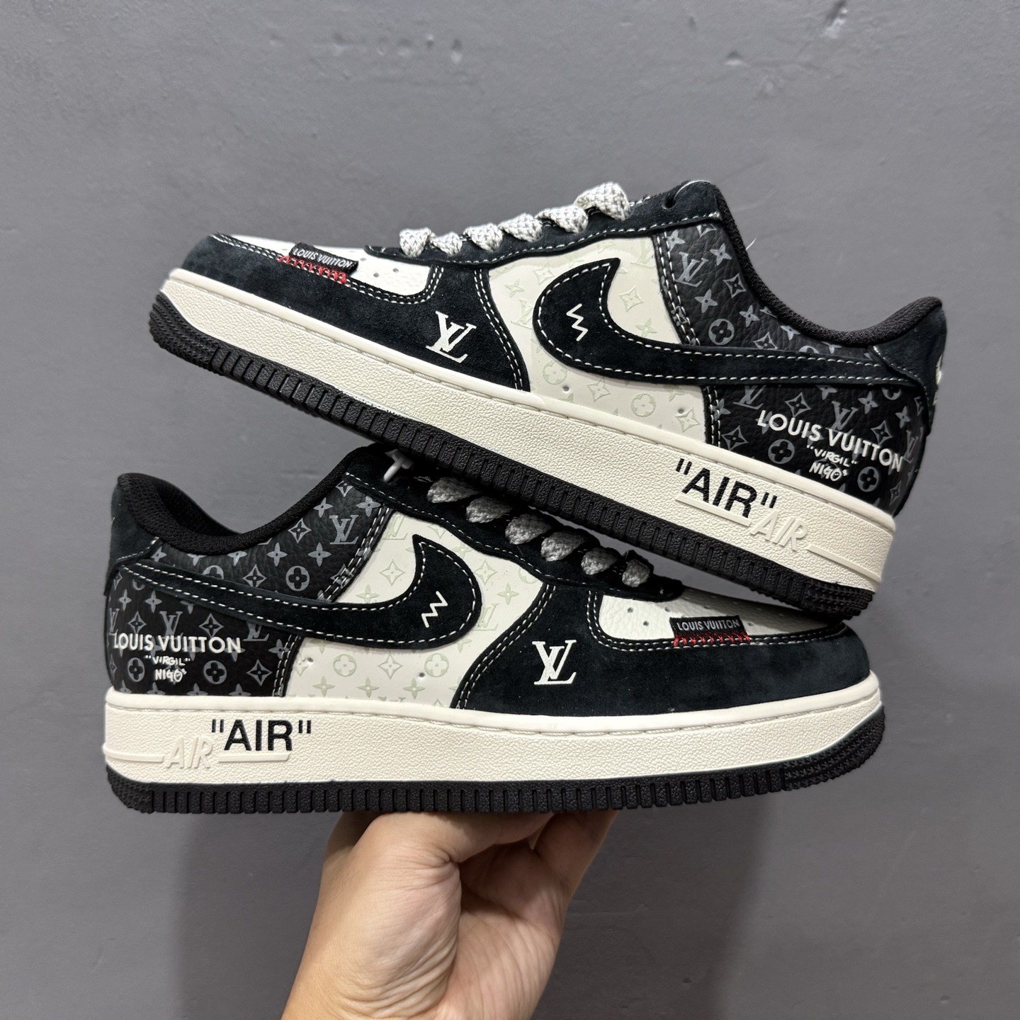 独家实拍Nike Air Force 1‘07 Low LV联名 缝织标印花 空军一号低帮休闲板鞋 CX5050-Y10
