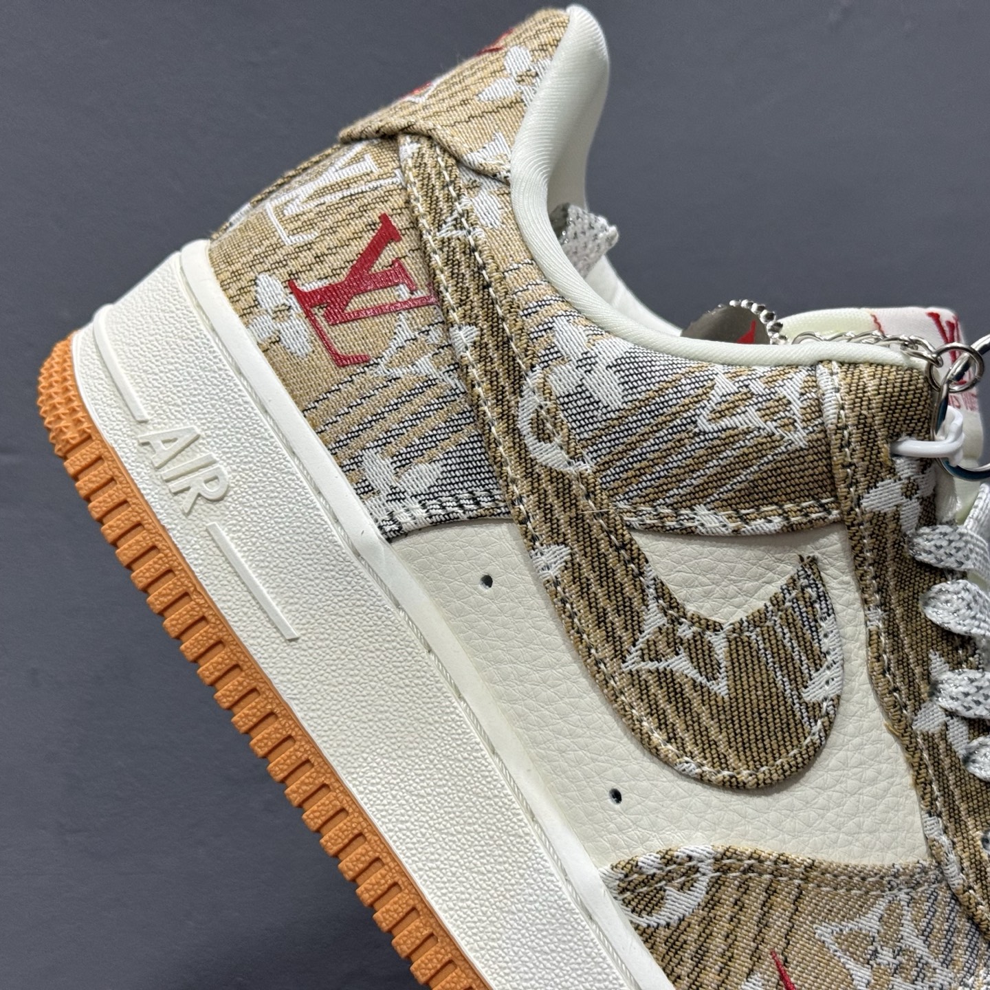 Nike Air Force 1'07 Low LV联名 灰棕花布 空军一号低帮休闲板鞋 DF0188-076