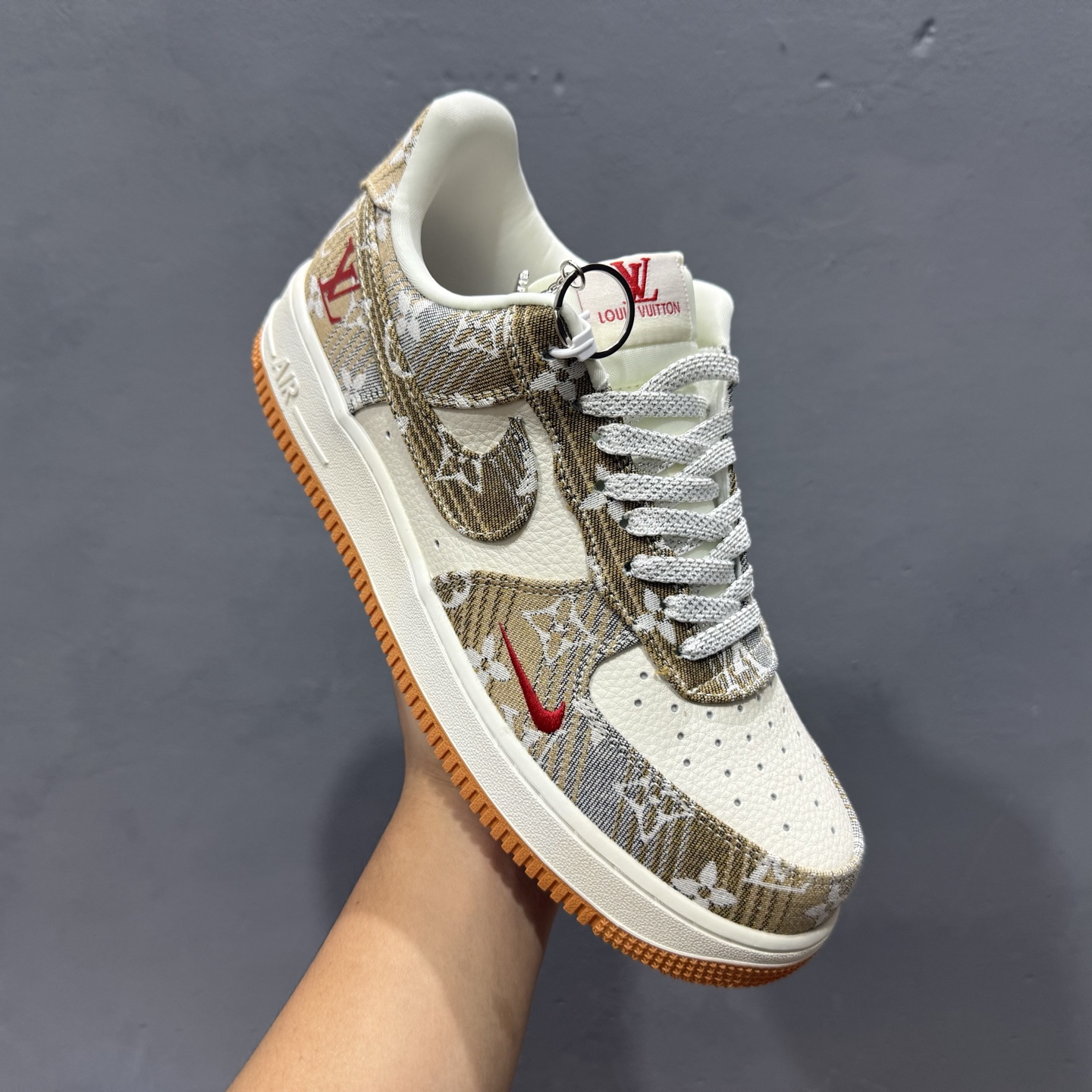 Nike Air Force 1'07 Low LV联名 灰棕花布 空军一号低帮休闲板鞋 DF0188-076