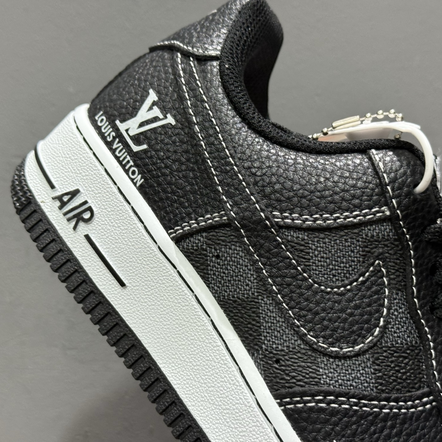 Nike Air Force 1'07 Low LV联名 方格黑荔纹 空军一号低帮休闲板鞋 CZ3986-001