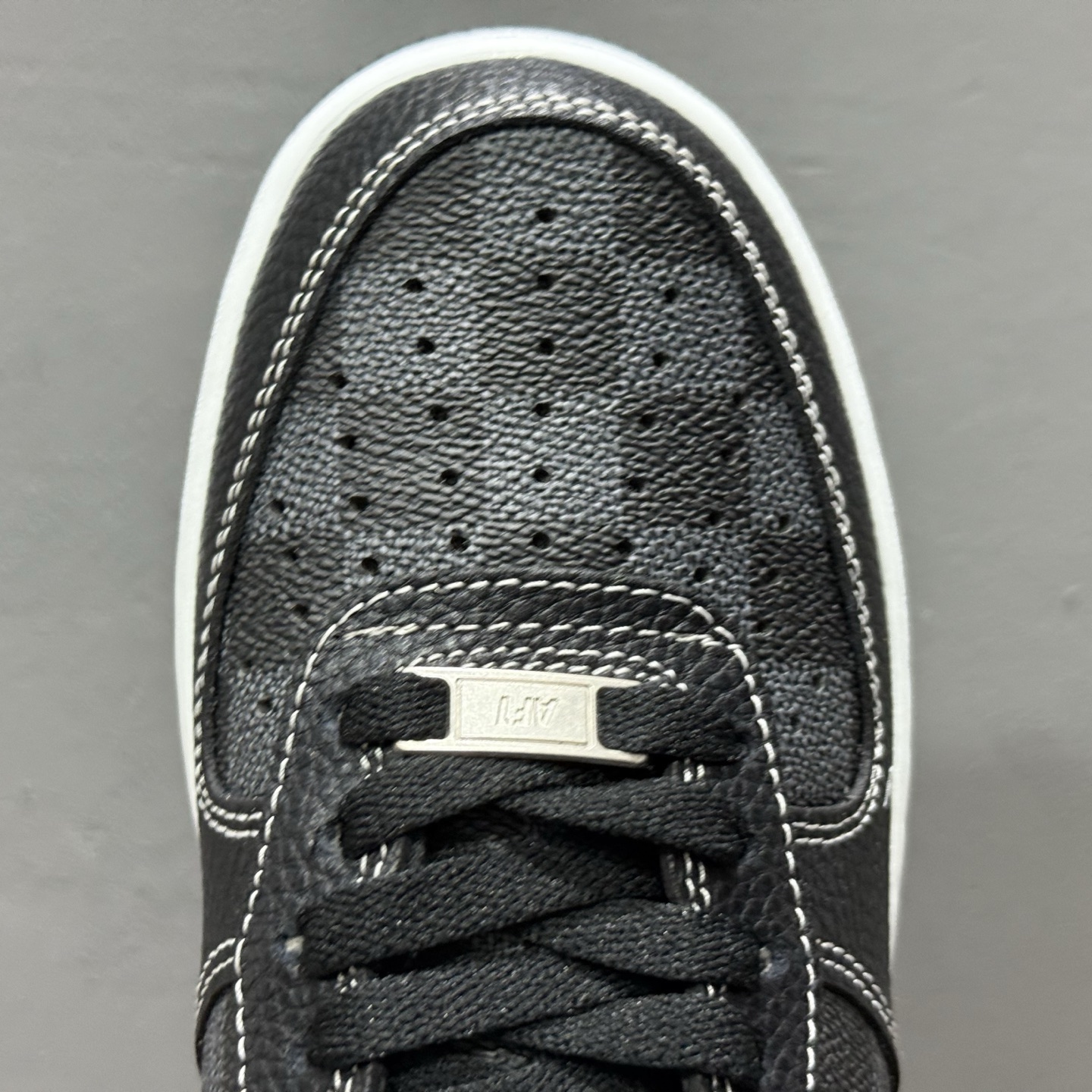Nike Air Force 1'07 Low LV联名 方格黑荔纹 空军一号低帮休闲板鞋 CZ3986-001