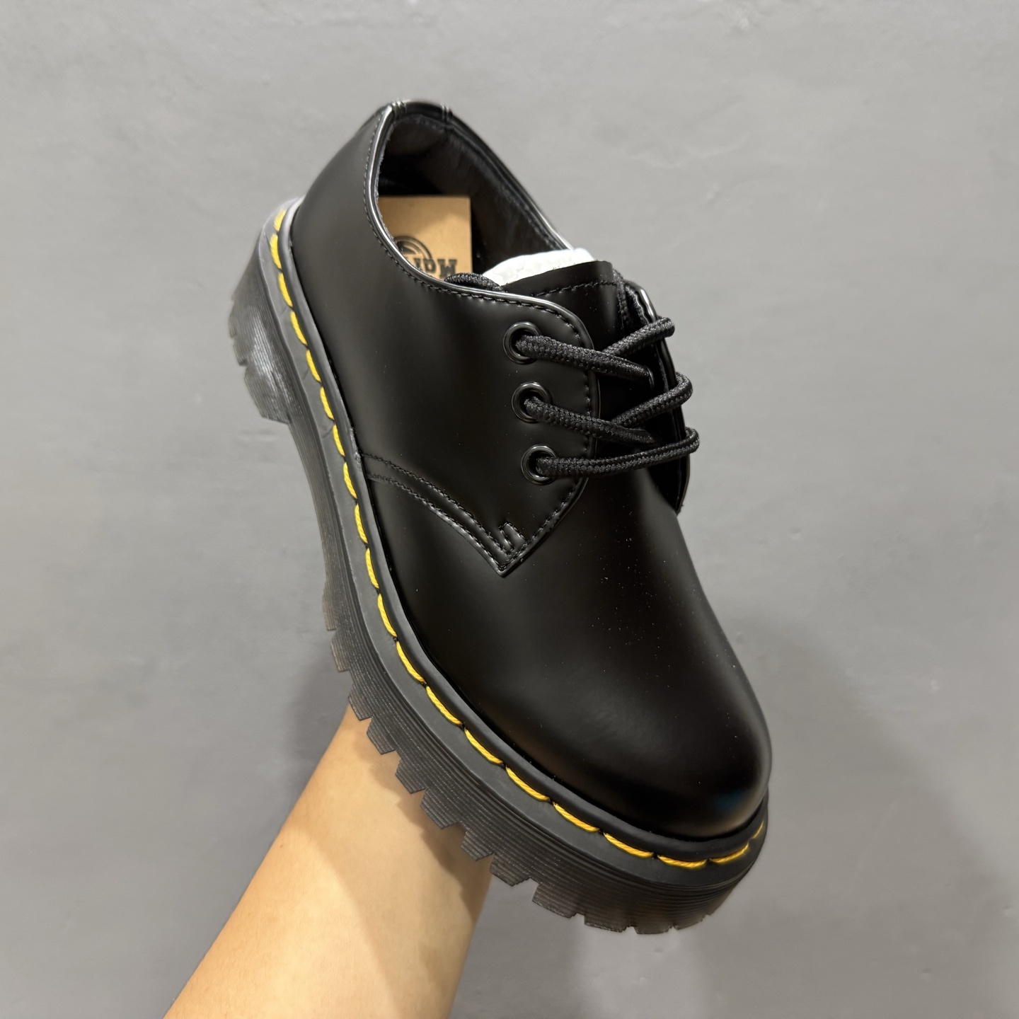 Dr.Martens 马汀博士1461经典低帮亮面系带生活休闲鞋马丁靴