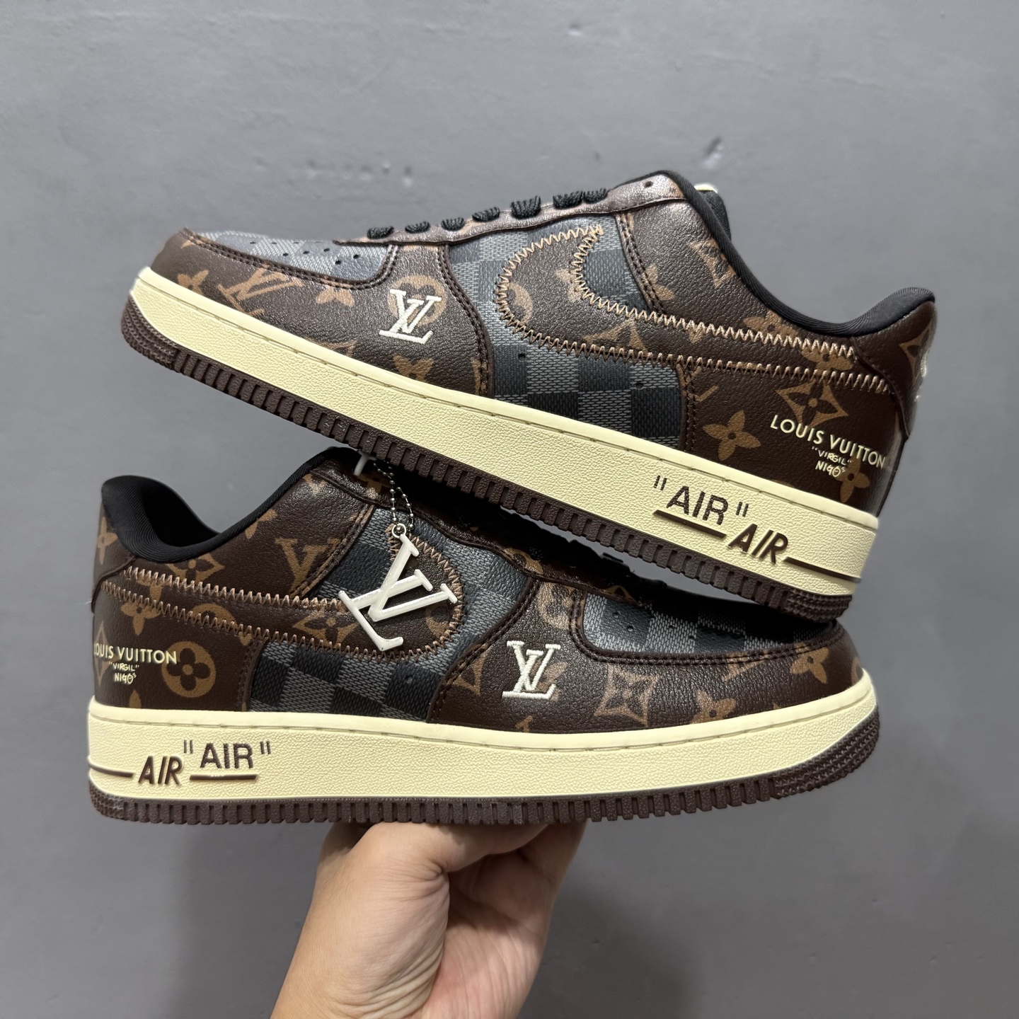 Nike Air Force 1'07 Low LV联名 咖啡灰 空军一号低帮休闲板鞋 SC0601-563