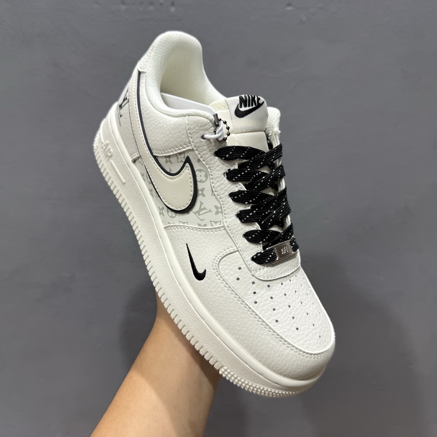 Nike Air Force 1'07 Low LV联名 米白小黑勾 空军一号低帮休闲板鞋 CS5288-035